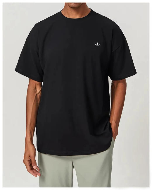 【sm1】情侣简约休闲立体银标圆领短袖T恤！！ 商品图0