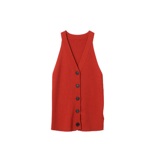 VIMAGE纬漫纪慵懒感休闲港风无袖挂脖针织吊带上衣2025夏季新款V2301933 商品图10