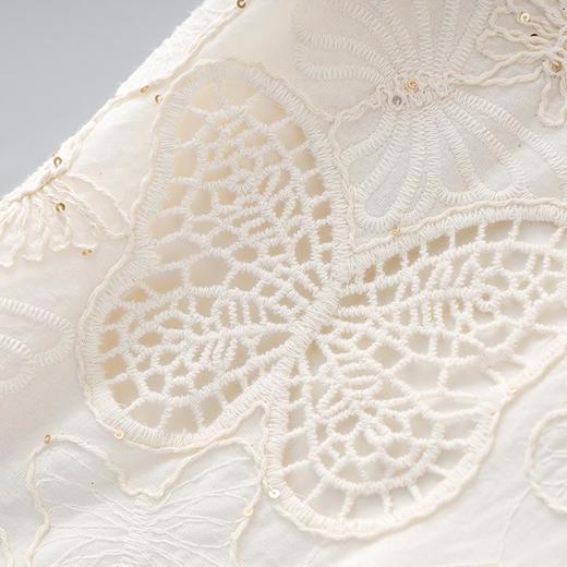 「高货wl」全新升级【铂金会员339/天猫459/差价120】(32214)洛诗琳重工镂空刺绣连衣裙2025夏季蝴蝶花显瘦遮肉裙子女wl32214 商品图2