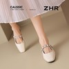 ZHR则则法式水钻玛丽珍鞋2025新款方头低跟包头拖鞋百搭穆勒女鞋 商品缩略图5