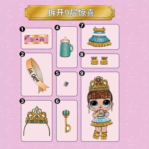 【春上新】 乐高 Lo L惊喜娃娃 小女王系列 吊牌价 129元 商品图1