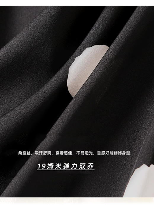 臣禾	【波点印花衬衫】19姆米弹力双乔真丝短袖上衣	JZ252050238 商品图11