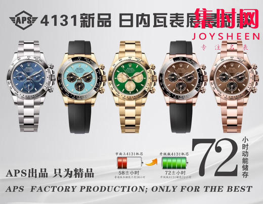 劳力士新款 APS包边迪通拿配重版 4131机 新品迪通拿是2025钟表与奇迹的钟表展 新款配色，分别为白金蓝面，玫瑰金巧克力面，和新款绿金迪和蒂芙尼蓝面让人眼前一亮 商品图9