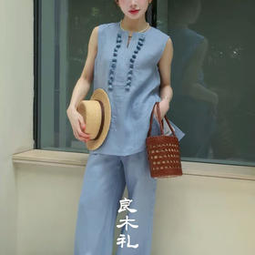 【预售7天】良木礼亚麻套装（8662）