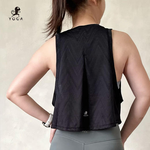 壁虎瑜伽【2505SY345】透气镂空网纱罩衫【5天发货】 商品图9