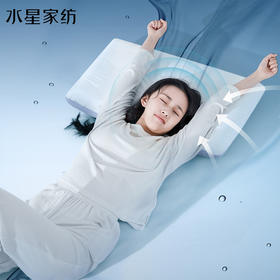 【自营】 水星家纺 深睡·芯动慢回弹记忆枕 上下双芯 240块深睡方格 内含有机蚕丝层 A类标准（高款）