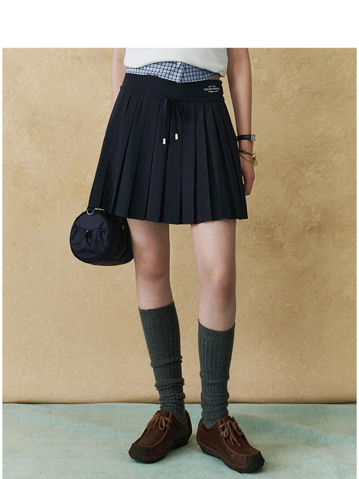 Teenie Weenie小熊字母半身裙女夏季女短裙TTWH252601T 商品图3