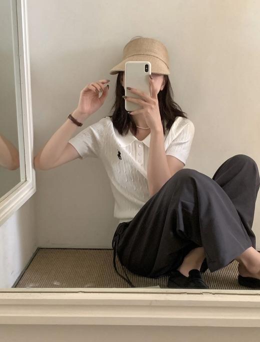 韩系慵懒冰丝polo衫 商品图5