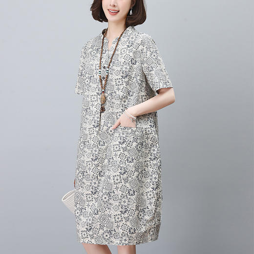 丁摩 纯棉碎花连衣裙BKYLDS617 商品图3