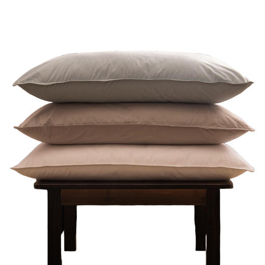 【纯棉羽丝绒枕】纯棉羽丝绒枕芯柔软宾馆枕头成人家用民宿纯色全 商品图4