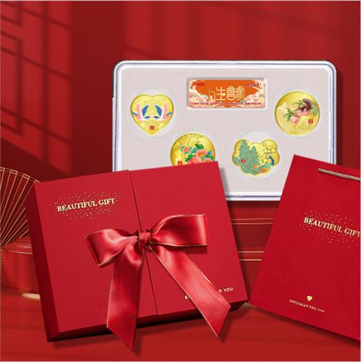 【吉祥文化】人生喜事系列异形彩色纪念章 礼盒装 商品图4