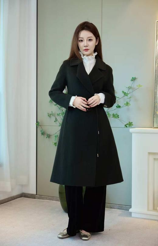 温存|知性系带羊毛大衣（91726） 商品图5