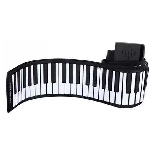【6.1秒杀价99】jnovos折叠钢琴便携手卷钢琴61键电子键盘（不支持无理由退换） [福利品] 商品图1