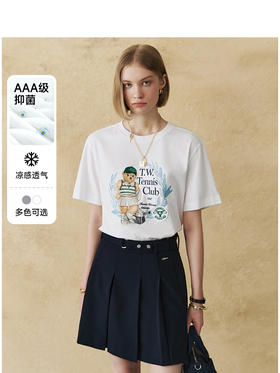 Teenie Weenie小熊字母T恤女夏季女t恤TTRA252607T