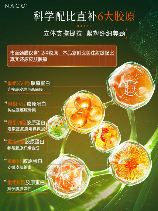 【老客专属福利】NACO虾青素双抗紧致抚纹颈膜套盒7g*5片+1.5ml*5支/盒 商品图3