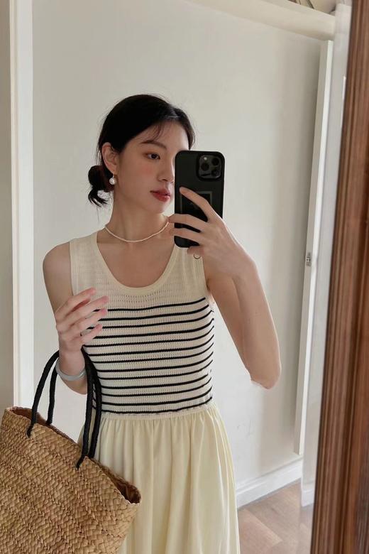 amadella 简约针织条纹连衣裙 18614 商品图2