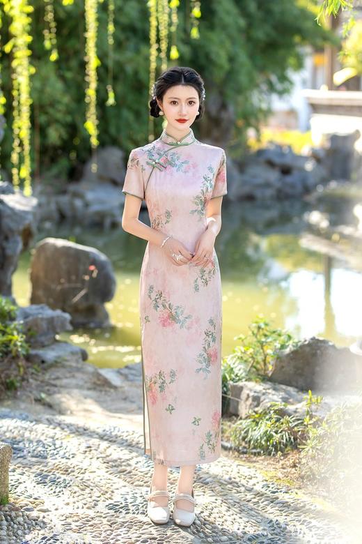 ELLA JADE 高端气质复古民国风改良旗袍长裙 20028 商品图0