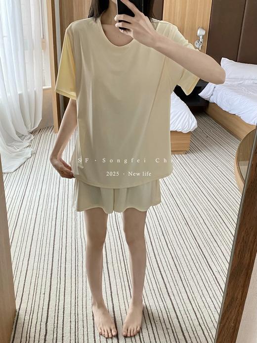 1秒降温【小凉皮家居服套装】自带胸垫  软糯糯冰冰凉凉🧊空调都不用开了！ 商品图1