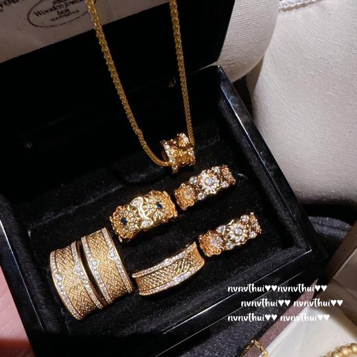 雀说 意大利复古拉丝风雨桥锆石戒指 Vintage 点钻花窗锆石戒指 商品图1