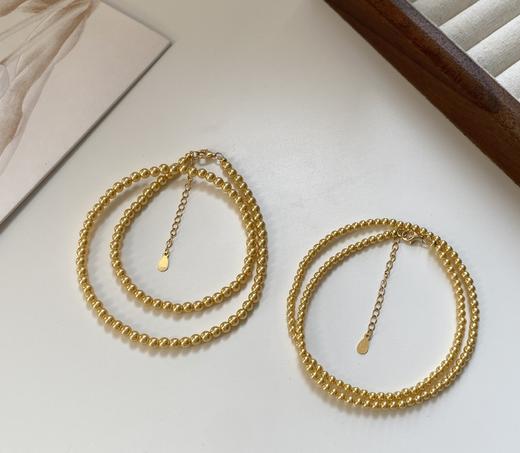 进口施华洛招财小金珠baby小米金珠项链 商品图9