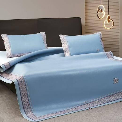 梦洁  00223 优雅进口头层牛皮单席：香奈尔（蓝）【180*200】 商品图2