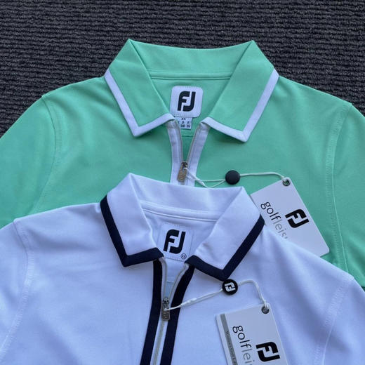 正品FJ 女款高尔夫体恤，快干透气。
白色XS L XXL 绿色XS S M L XL XXL 各几件 商品图3