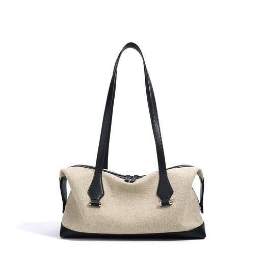 【预售3天】2025高级感轻复古手提腋下波士顿包大容量通勤单肩托特包MJ8535 商品图4