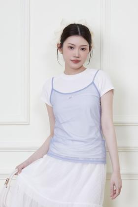 Stay2Weeks 芭蕾舞风吊带T恤套装 20012