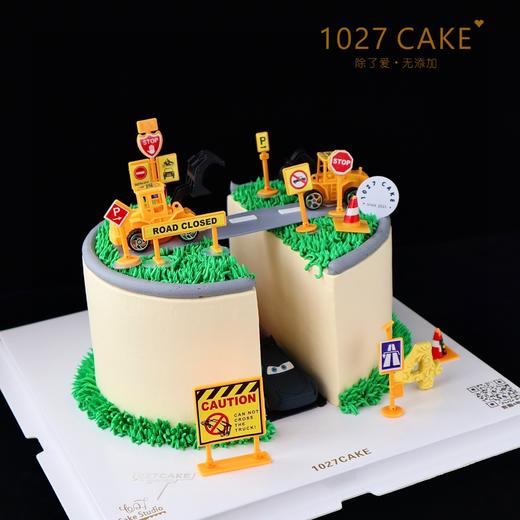 1027CAKE |  挖土机蛋糕 工程车  隧道 商品图1