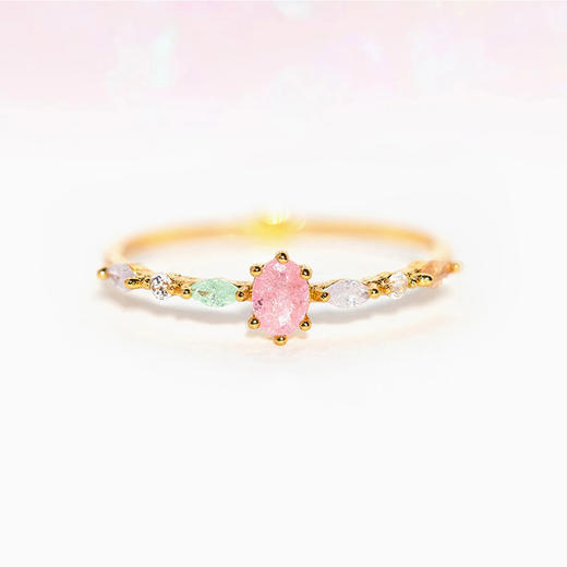 北京仓｜Girls Crew-Pastel Sherbert-粉色宝石 戒指［美国设计师］ 商品图0