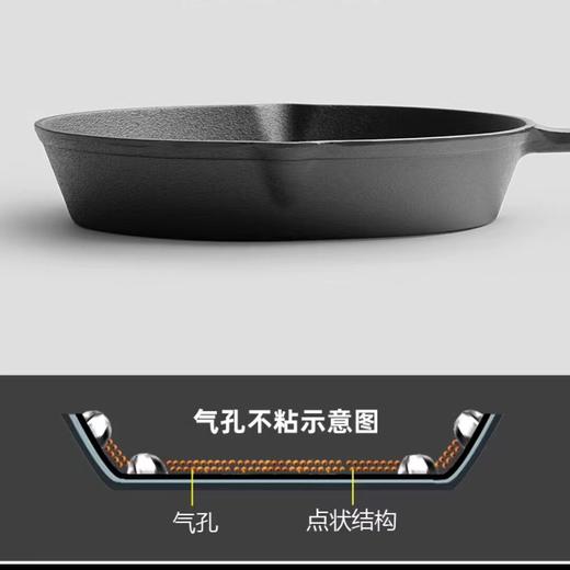 【🔥厨房神器上线】不挑炉灶的手工铸铁小煎锅🍳，健康烹饪新选择！原生铁矿打造，物理不粘，燃气电磁炉全适配✔️！铸铁小煎锅  手工加厚炒锅煎盘 迷你煎蛋锅  商品图2