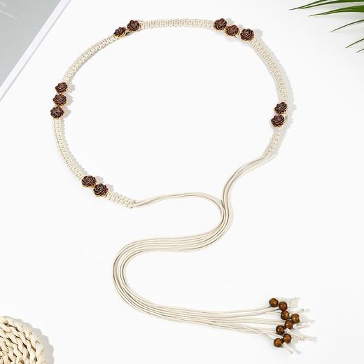 雀说 复古时尚波西米亚腰链装饰云南民族风编织腰带 商品图5