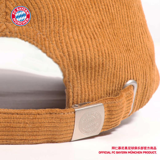 【官方正版】拜仁慕尼黑足球俱乐部丨2025新款复古棒球帽棕色运动休闲可调节遮阳帽 商品图4