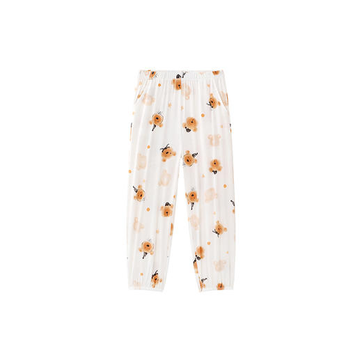 英氏家居裤儿童裤子男童女童长裤7A抗菌中大童柔软透气夏季睡裤 商品图4