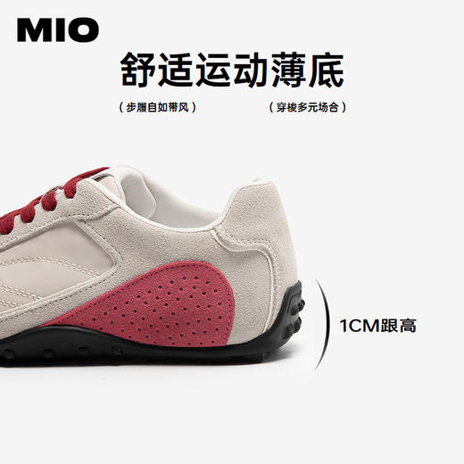 MIO米奥鹦鹉德训鞋老钱风复古阿甘鞋内增高4cm女鞋M254521020 商品图4
