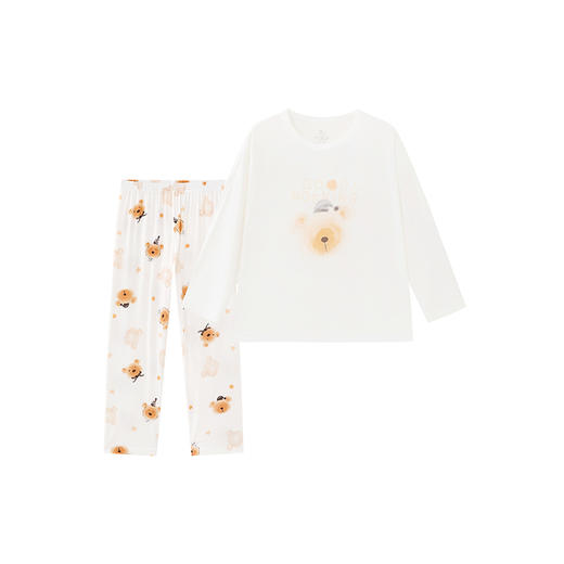 英氏家居服男童女童套装薄款儿童夏季透气宝宝长袖长裤空调睡衣 商品图4