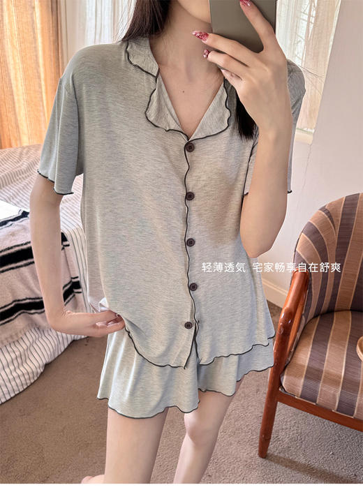 ‼️被问爆的【韩里韩气免Bra睡衣】自带胸垫😘舒适度满分💯 选对家居服真的会幸福感暴增‼️ 商品图13