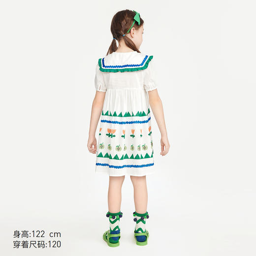 【G】【MQD】【专柜同款】童装女童泡泡袖连衣裙夏季新网红裙女孩连衣裙 商品图3