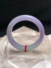 620009，56.8圈口，糯化紫罗兰正圈平安镯，浓紫底带一截淡绿，春彩色系，种老水足，底子细腻 商品缩略图0