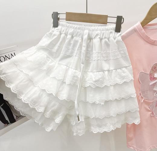 点此购买 110-170Kitty夏季女童蕾丝短裤套装 xb 319144 商品图5