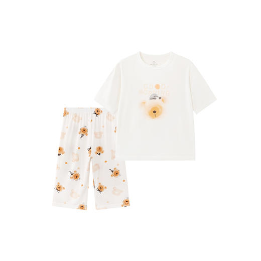 英氏儿童家居服男童女童套装薄款夏季透气中大童空调睡衣两件套 商品图4