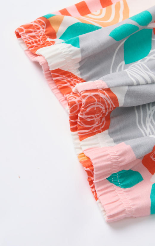 【COOL凉感】SCHIESSER德国舒雅女童抽象几何系列COOLMAX凉感吸湿排汗功能面料短袖长裤套装3F/24322H 商品图2