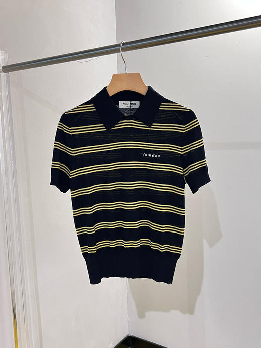 Miu 100%丝羊毛polo衫 商品图8