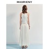 3件8折MAXRIENY2025年夏季新款白色高腰烫钻半裙简约气质百搭中长(货号:MF86SK009) 商品缩略图3