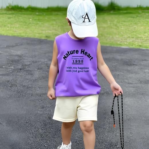 【秒杀】【超级清仓福利‼️ 39.9/2套】儿童纯棉坎肩套装男女同款A类质检110-160码 商品图4