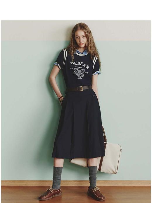 Teenie Weenie小熊字母圆领T恤女夏季女t恤TTRA252604T 商品图2