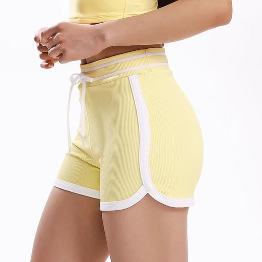 跃牌【禅语梵心】撞色镶边高腰蜜桃提臀零感热裤无尴尬线运动短裤DK5333 商品图2