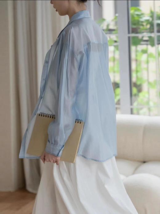 零感力薄如蝉会发光的有氧天丝轻薄极简防晒衬衫 商品图2