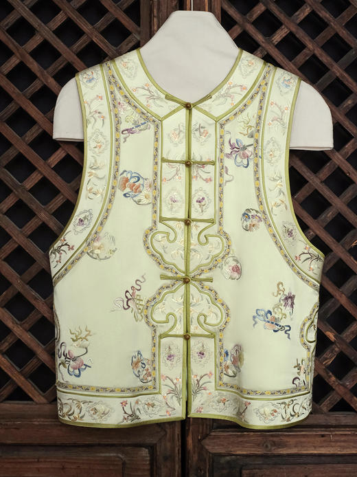 盛唐牡丹大师系列| 重工手绣苍兰马甲 商品图0