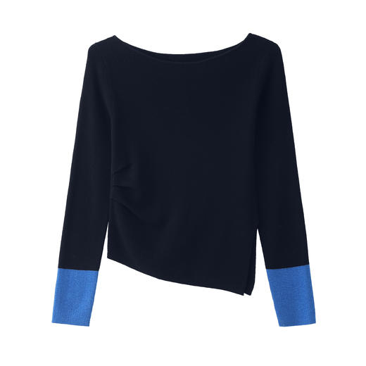 女士一字领羊毛套衫30W819 商品图3